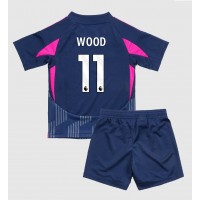 Nottingham Forest Chris Wood #11 Udebane Trøje Børn 2024-25 Kortærmet (+ Korte bukser)